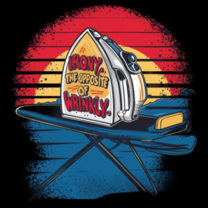 Irony, the opposite of wrinkley - AS Colour Womens Maple Tee Design