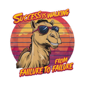 Success is walking from failure to failure - AS Colour Womens Maple Tee Design
