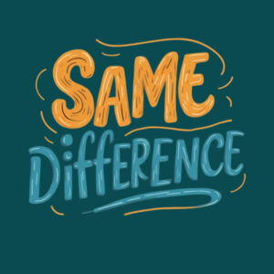 Same Difference - AS Colour Womens Maple Tee Design
