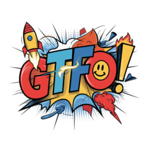 GTFO! - AS Colour Mens Stencil Hoodie Design