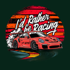 I'd Rather Be Racing - AS Colour Mens Stencil Hoodie Design