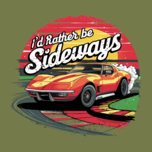 Sideways Corvette - AS Colour Mens Stencil Hoodie Design
