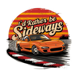 Sideways RX7 - AS Colour Mens Stencil Hoodie Design