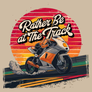 Rather Be At The Bike Track - AS Colour Kids Youth T shirt Design