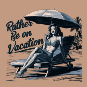 Rather Be On Vacation - AS Colour Mens Staple T shirt Design
