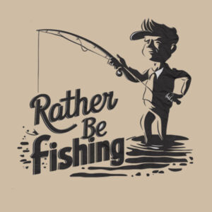 Rather Be Fishing - AS Colour Womens Maple Tee Design