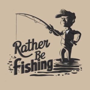Rather Be Fishing - AS Colour Mens Staple T shirt Design