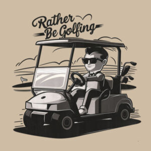 Rather Be Golfing - AS Colour Womens Maple Tee Design