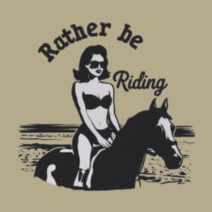 Rather Be Riding - AS Colour Mens Stencil Hoodie Design