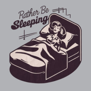 Rather Be Sleeping - AS Colour Mens Stencil Hoodie Design