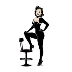 Barstool Pose - AS Colour Womens Maple Tee Design