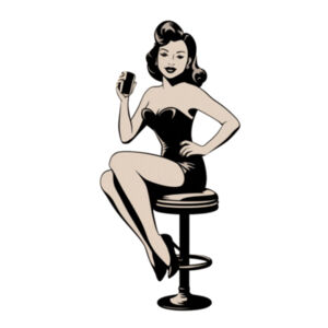 Barstool Pose - AS Colour Mens Staple T shirt Design