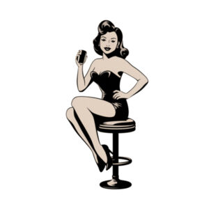 Barstool Pose - AS Colour Mens Stencil Hoodie Design