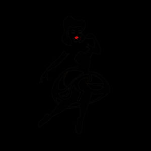 Swirly Dress - AS Colour Womens Maple Tee Design