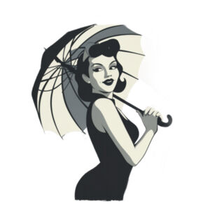 Umbrella - AS Colour Womens Maple Tee Design