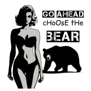 Go Ahead, Choose The Bear - AS Colour Mens Staple T shirt Design