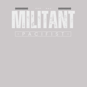 Militant Pacifist - AS Colour Womens Supply Hood Design