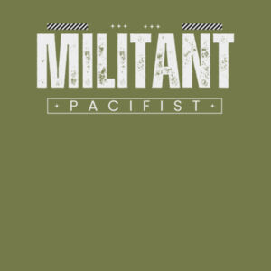 Militant Pacifist - AS Colour Womens Maple Tee Design