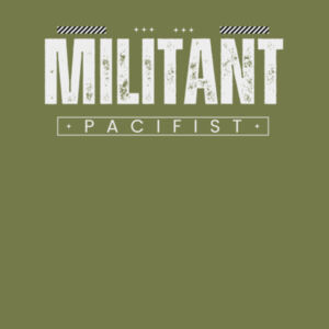 Militant Pacifist - AS Colour Mens Staple T shirt Design