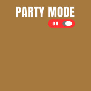 Party Mode On - AS Colour Mens Stencil Hoodie Design