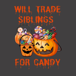Will Trade Siblings For Candy - AS Colour Kids Heavy Faded T shirt Design