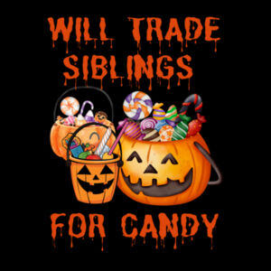 Will Trade Siblings For Candy - AS Colour Mens Stencil Hoodie Design
