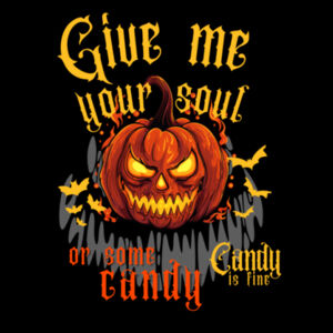 Give Me Your Soul, Or Some Candy - AS Colour Mens Stencil Hoodie Design