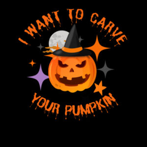 I Want To Carve Your Pumpkin - AS Colour Mens Stencil Hoodie Design