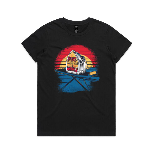 Irony, the opposite of wrinkley - AS Colour Womens Maple Tee Thumbnail