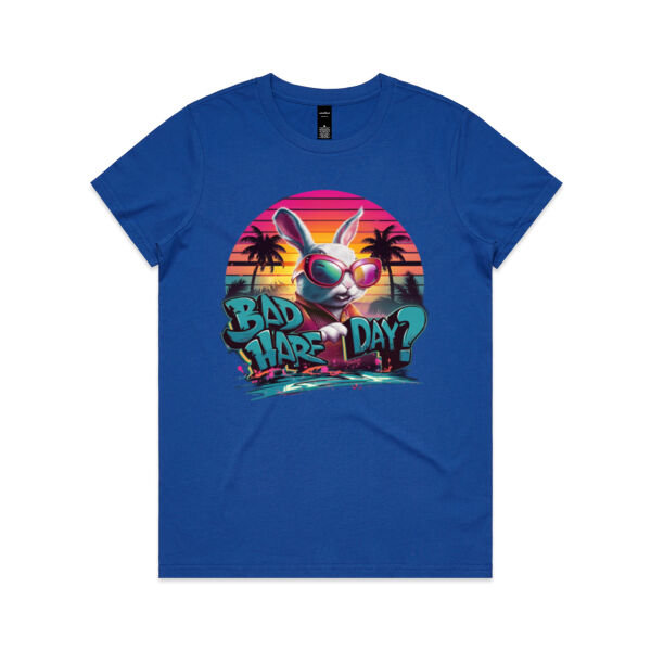 Bad Hare Day? - AS Colour Womens Maple Tee Thumbnail