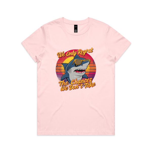 We only regret the chances we don't take - AS Colour Womens Maple Tee Thumbnail