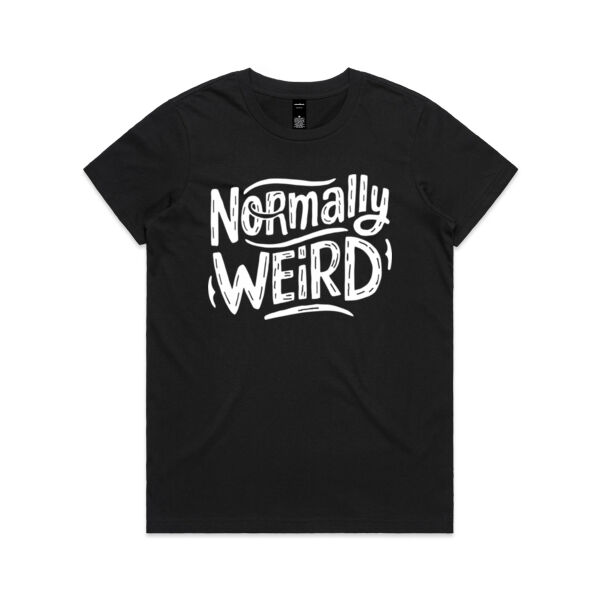 Normally Weird - AS Colour Womens Maple Tee Thumbnail