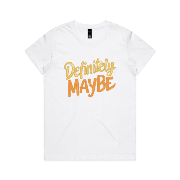 Definitely Maybe - AS Colour Womens Maple Tee Thumbnail