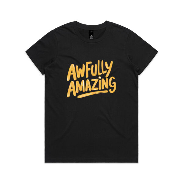Awfully Amazing - AS Colour Womens Maple Tee Thumbnail