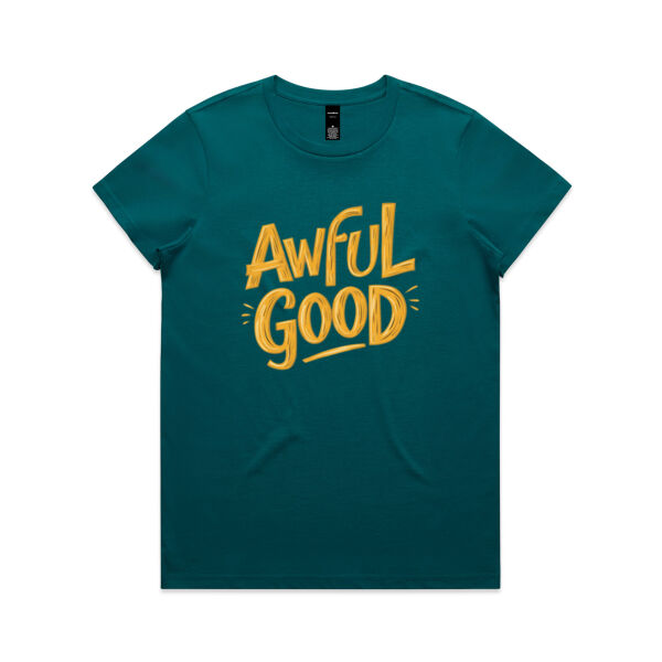 Awful Good - AS Colour Womens Maple Tee Thumbnail