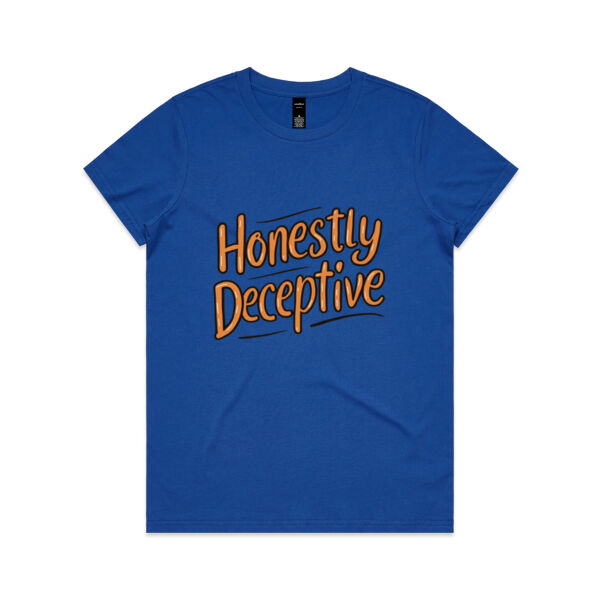 Honestly Deceptive - AS Colour Womens Maple Tee Thumbnail