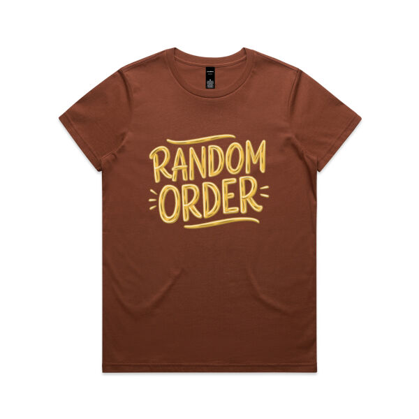 Random Order - AS Colour Womens Maple Tee Thumbnail