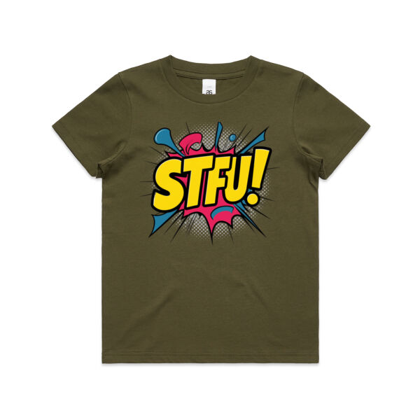 STFU! - AS Colour Kids Youth T shirt Thumbnail
