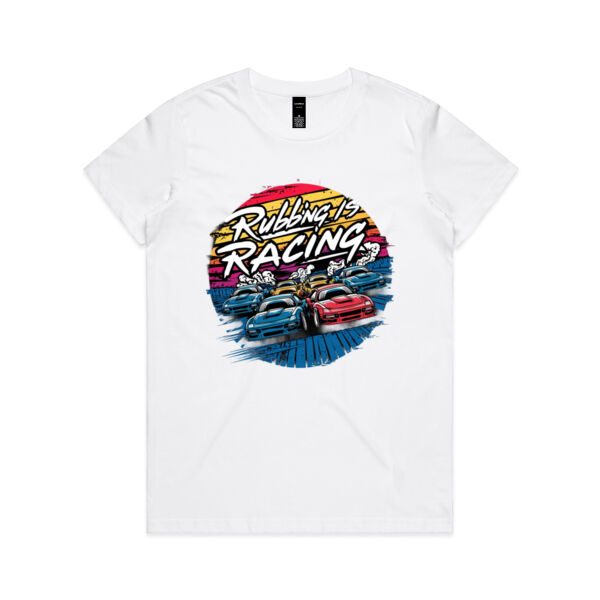 Rubbing Is Racing - AS Colour Womens Maple Tee Thumbnail