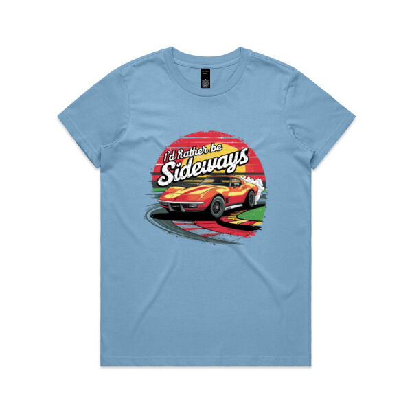 Sideways Corvette - AS Colour Womens Maple Tee Thumbnail