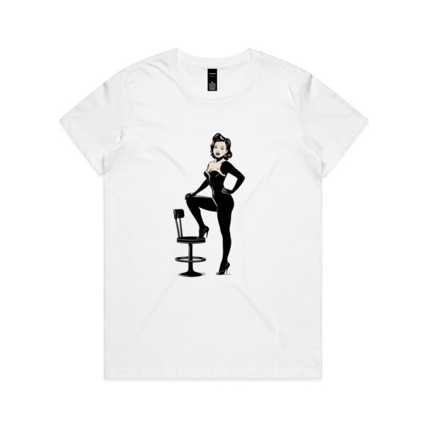Barstool Pose - AS Colour Womens Maple Tee Thumbnail