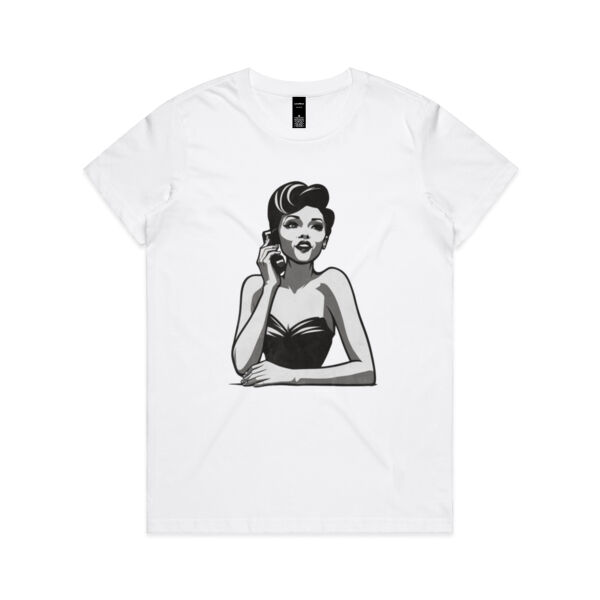 Call Me - AS Colour Womens Maple Tee Thumbnail