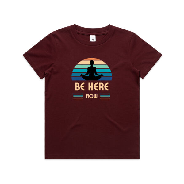 Be Here Now - AS Colour Kids Youth T shirt Thumbnail