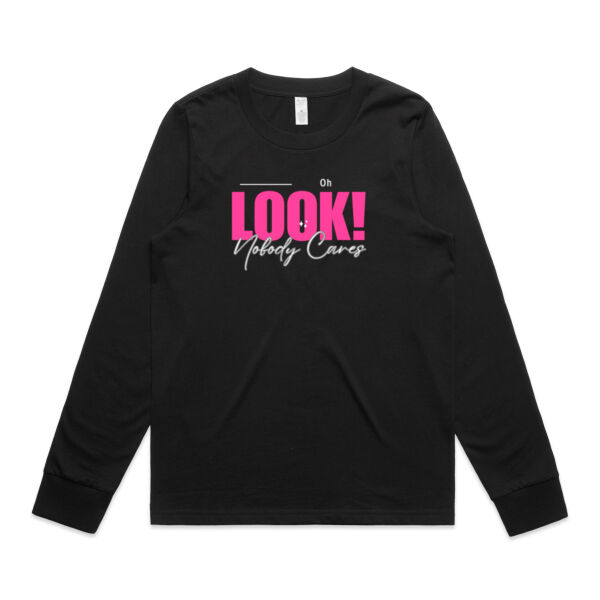 Oh Look! Nobody Cares! - AS Colour Womens Maple Longsleeve Tee Thumbnail