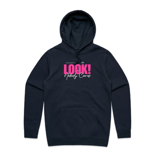 Oh Look! Nobody Cares! - AS Colour Mens Stencil Hoodie Thumbnail