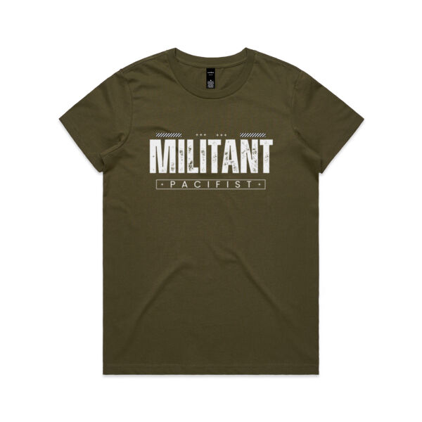 Militant Pacifist - AS Colour Womens Maple Tee Thumbnail