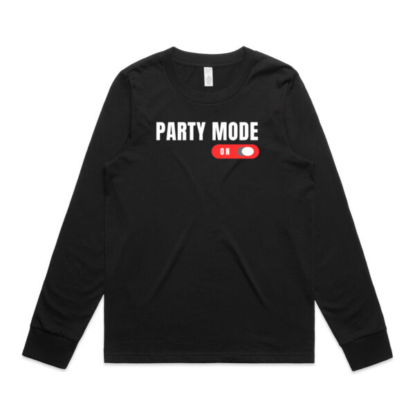 Party Mode On - AS Colour Womens Maple Longsleeve Tee Thumbnail