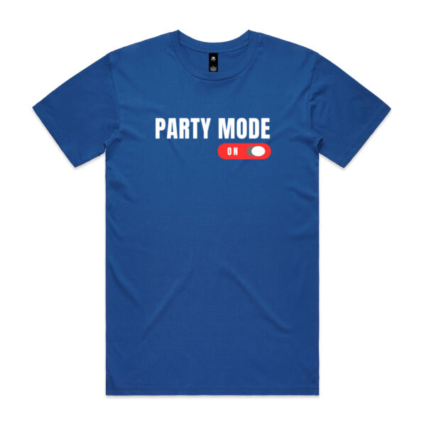 Party Mode On - AS Colour Mens Staple T shirt Thumbnail