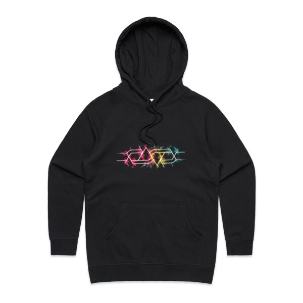 Rainbow Chevron - AS Colour Womens Supply Hood Thumbnail