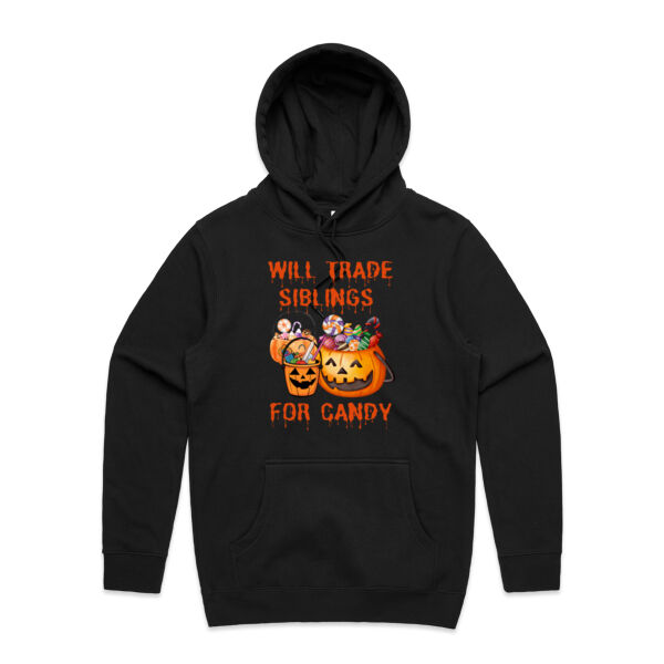 Will Trade Siblings For Candy - AS Colour Mens Stencil Hoodie Thumbnail
